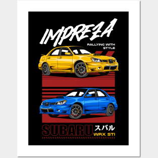 Impreza WRX Rally Car Posters and Art